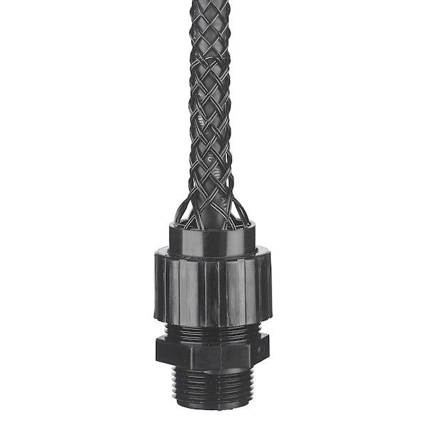 Deluxe Cord Grip, Straight, 1 in NPT, Nylon Body, Nylon Grip